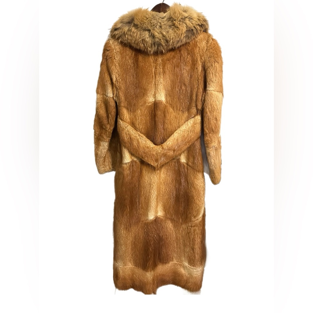 Custom 1980s Vintage Fox Fur Coat ~ STUNNING DETAILS - Picture 3 of 5
